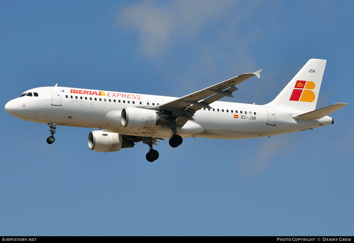 Aircraft Photo of EC-JSK | Airbus A320-214 | Iberia Express | AirHistory.net #173455