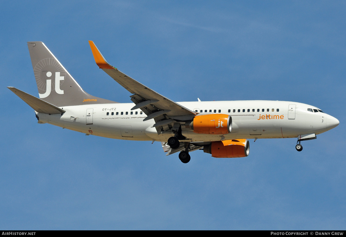 Aircraft Photo of OY-JTZ | Boeing 737-73S | Jettime | AirHistory.net #173467