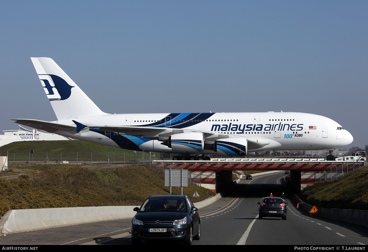 Aircraft Photo of F-WWSG | Airbus A380-841 | Malaysia Airlines | AirHistory.net #173476