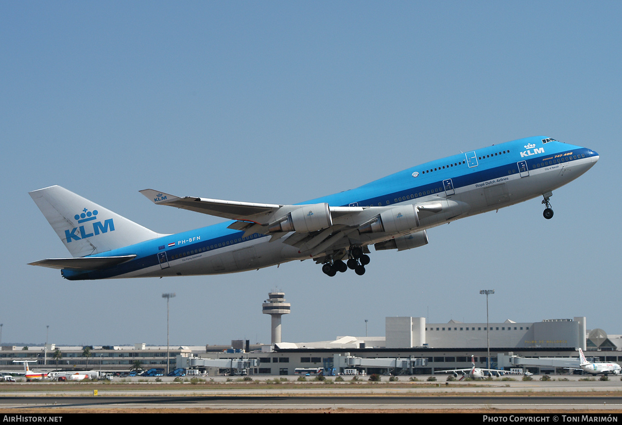 Aircraft Photo of PH-BFN | Boeing 747-406 | KLM - Royal Dutch Airlines | AirHistory.net #173544