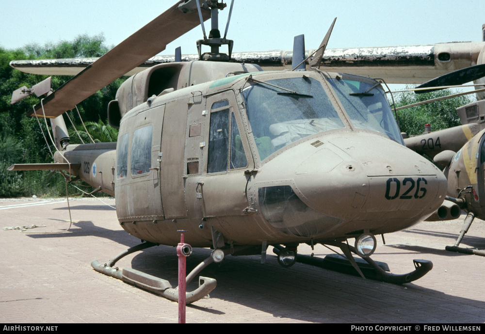 Aircraft Photo of 026 | Bell 212 Anafa | Israel - Air Force | AirHistory.net #173573