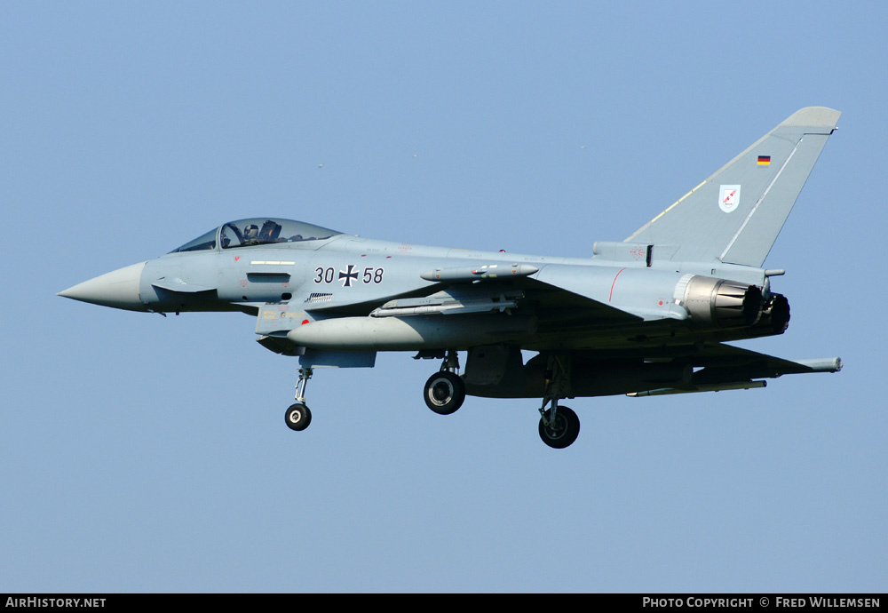 Aircraft Photo of 3058 | Eurofighter EF-2000 Typhoon S | Germany - Air Force | AirHistory.net #173584