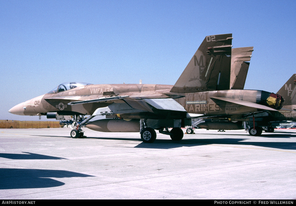 Aircraft Photo of 162403 | McDonnell Douglas F/A-18A Hornet | USA - Marines | AirHistory.net #173593
