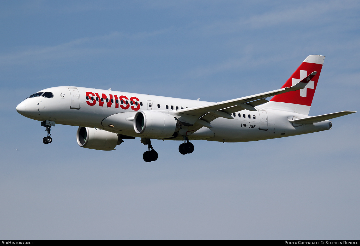 Aircraft Photo of HB-JBF | Bombardier CSeries CS100 (BD-500-1A10) | Swiss International Air Lines | AirHistory.net #173680