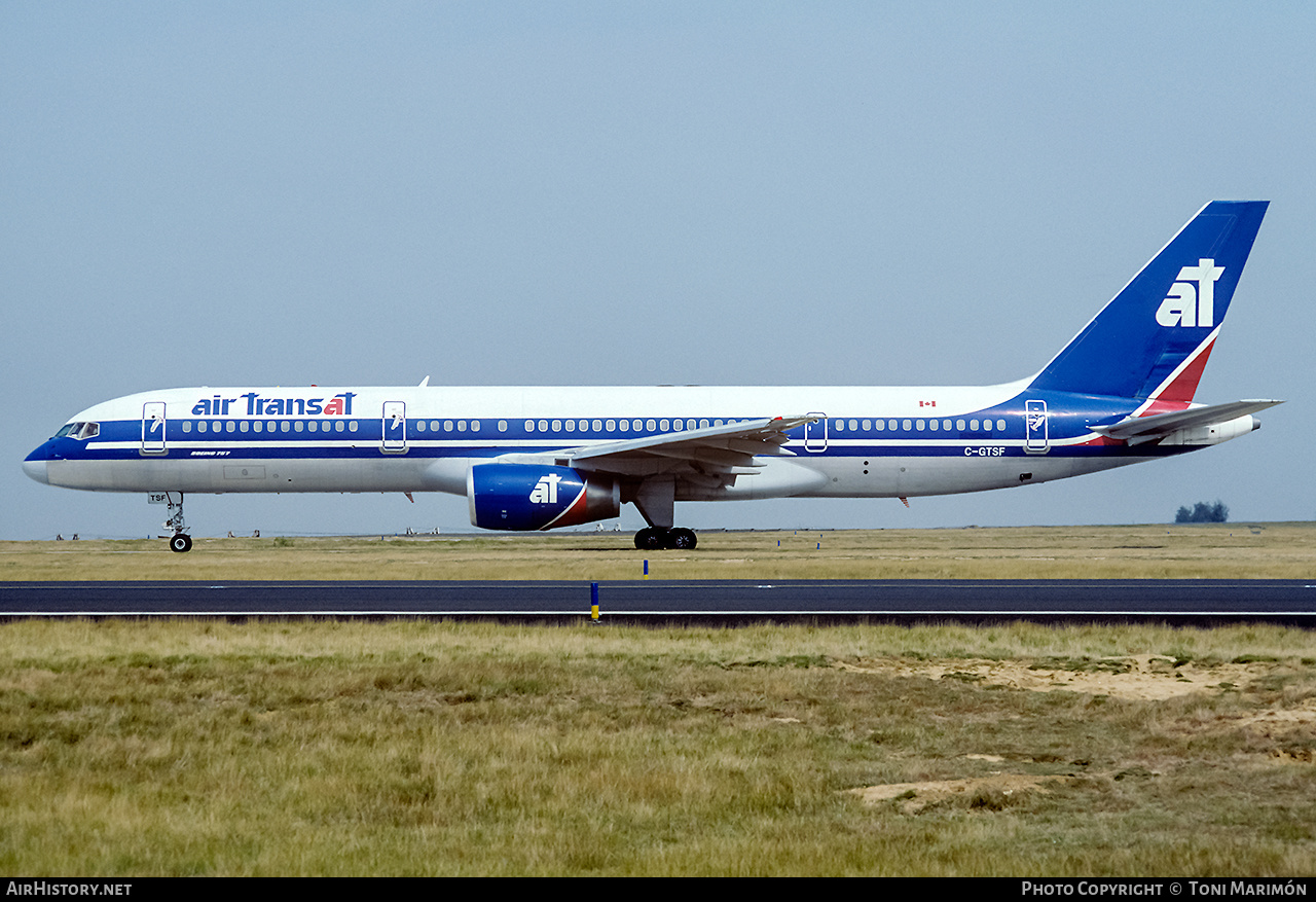 Aircraft Photo of C-GTSF | Boeing 757-23A | Air Transat | AirHistory.net #173702