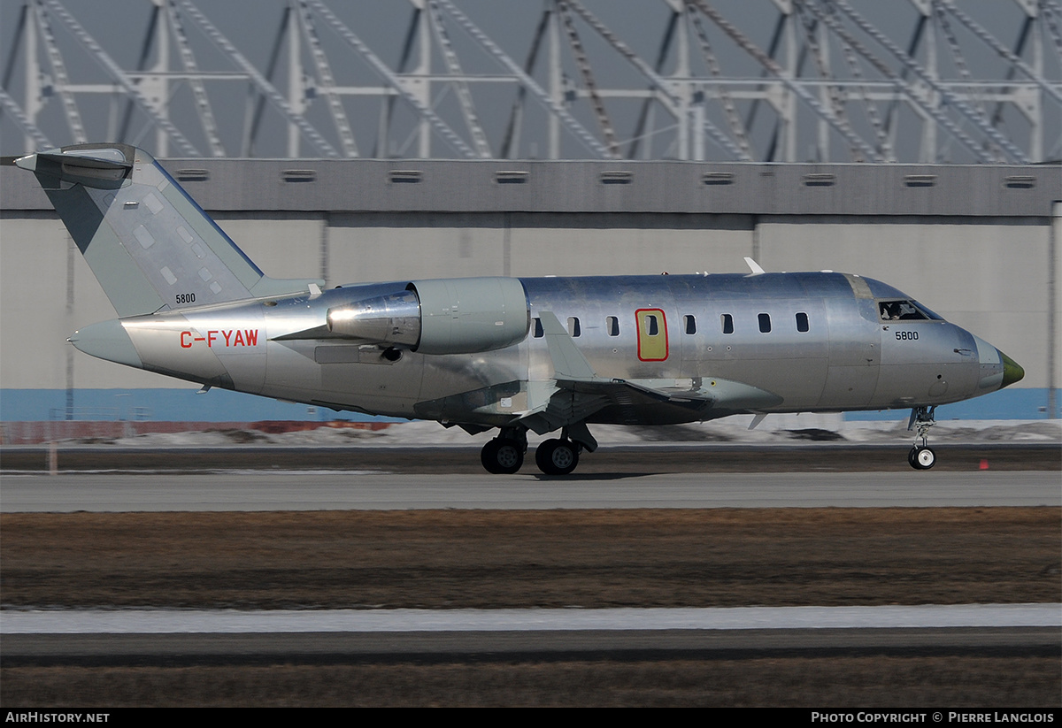 Aircraft Photo of C-FYAW | Bombardier Challenger 604 (CL-600-2B16) | AirHistory.net #173733