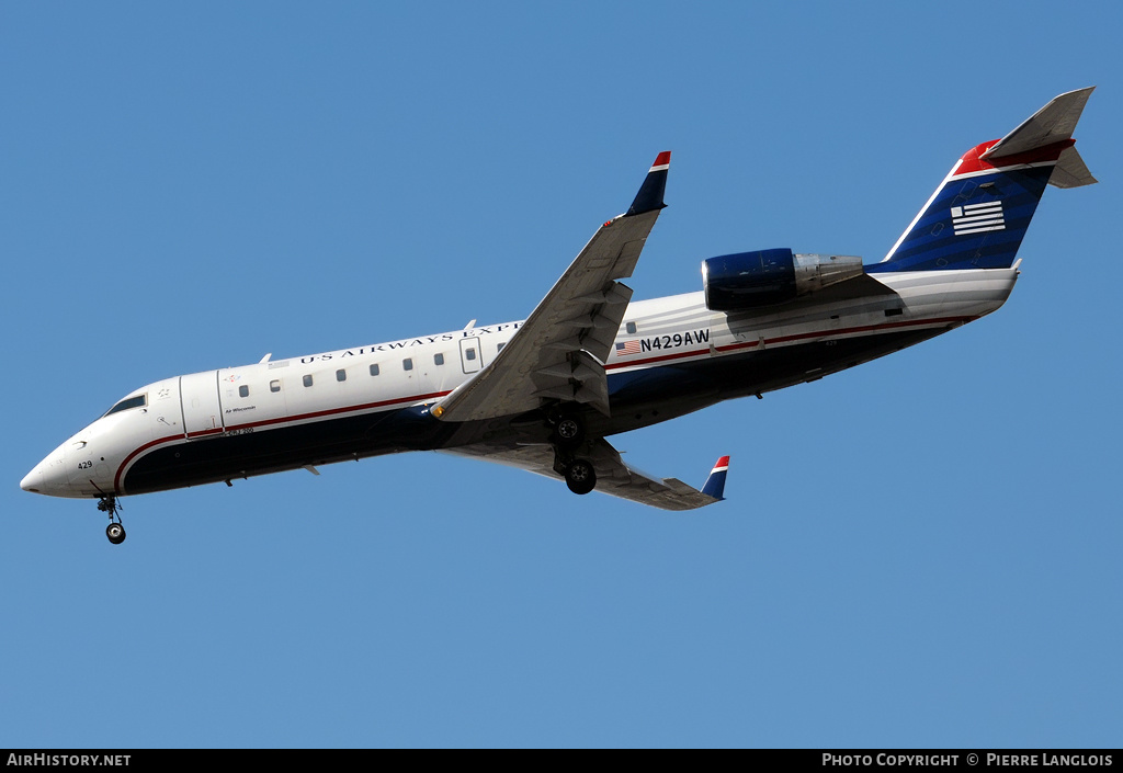 Aircraft Photo of N429AW | Bombardier CRJ-200ER (CL-600-2B19) | US Airways Express | AirHistory.net #173746