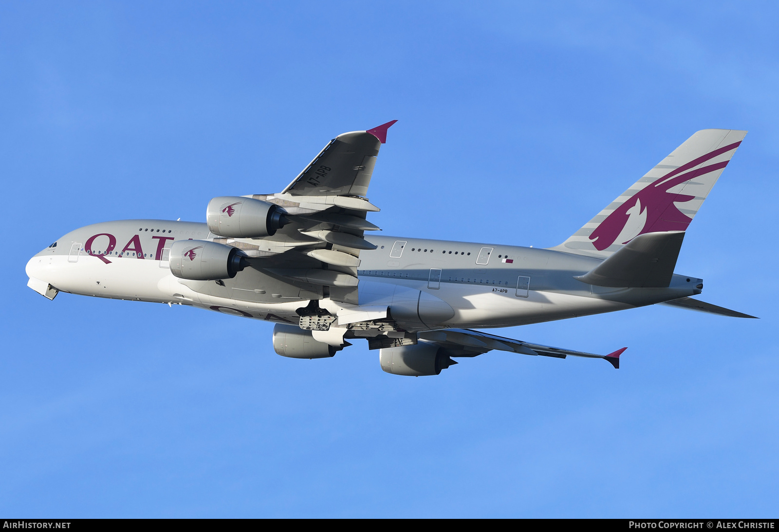 Aircraft Photo of A7-APB | Airbus A380-861 | Qatar Airways | AirHistory.net #173758