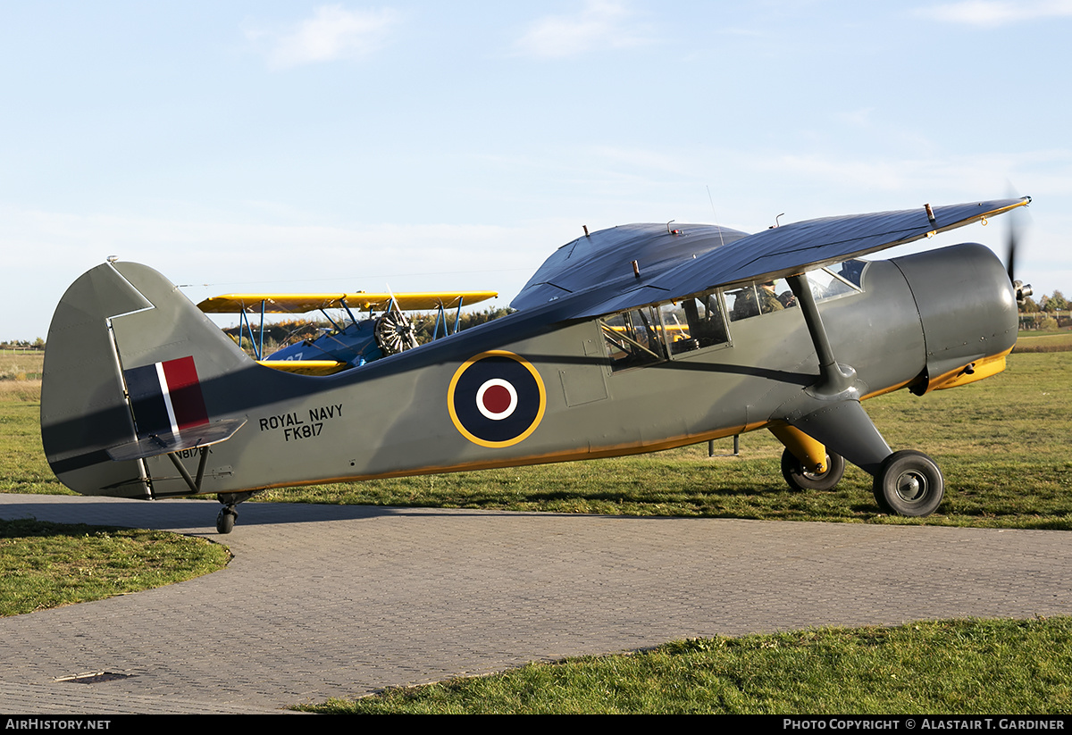 Aircraft Photo of N817FK / FK817 | Stinson AT-19 Reliant (V-77) | UK - Navy | AirHistory.net #173769