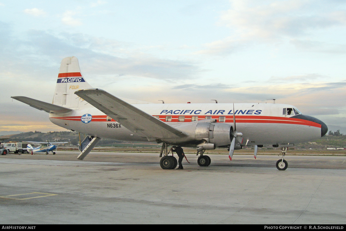 Aircraft Photo of N636X | Martin 404 | Pacific Air Lines | AirHistory.net #173775