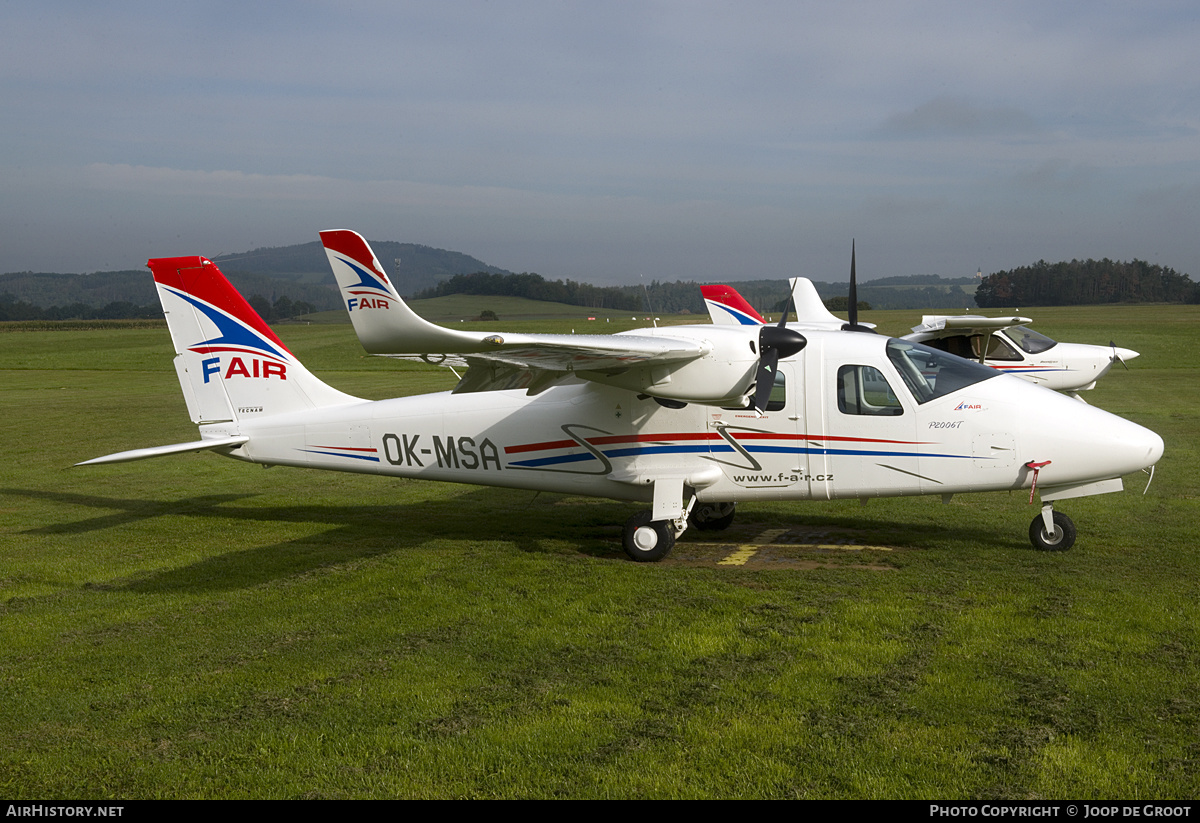 Aircraft Photo of OK-MSA | Tecnam P-2006T | F Air | AirHistory.net #173798