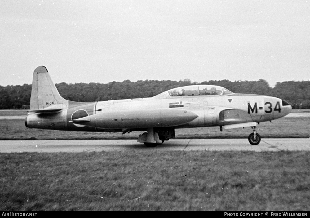 Aircraft Photo of M-34 | Lockheed T-33A | Netherlands - Air Force | AirHistory.net #173835