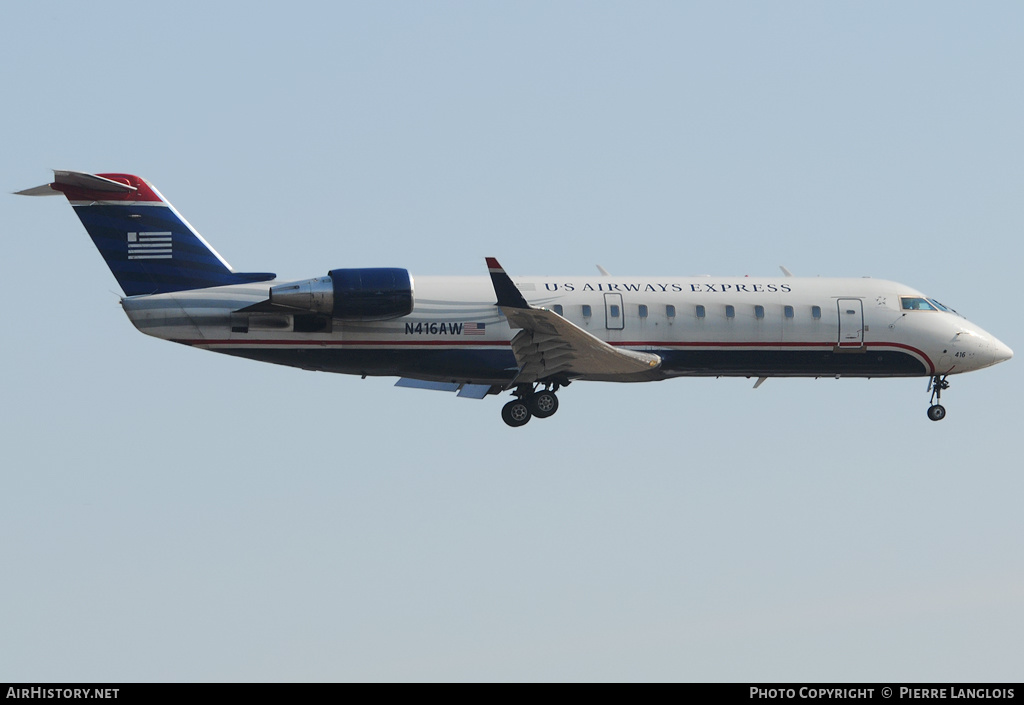 Aircraft Photo of N416AW | Bombardier CRJ-200LR (CL-600-2B19) | US Airways Express | AirHistory.net #173865