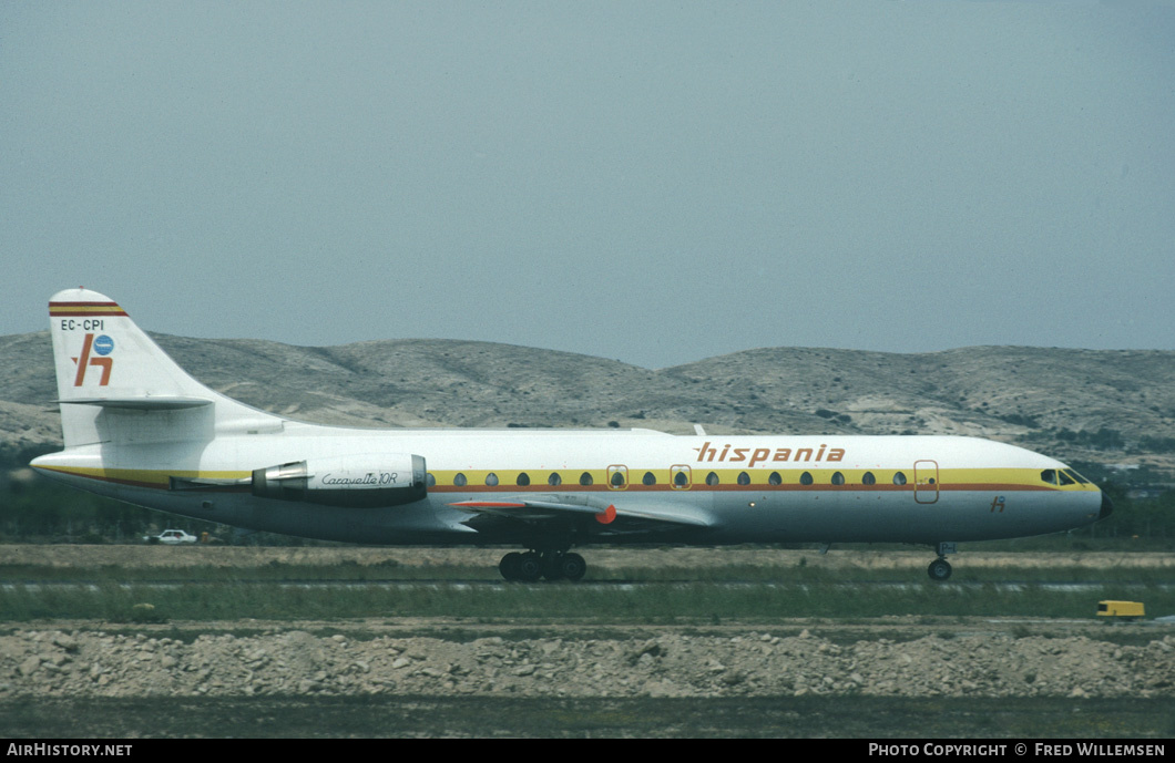 Aircraft Photo of EC-CPI | Sud SE-210 Caravelle 10B1R | Hispania Líneas Aéreas | AirHistory.net #173934