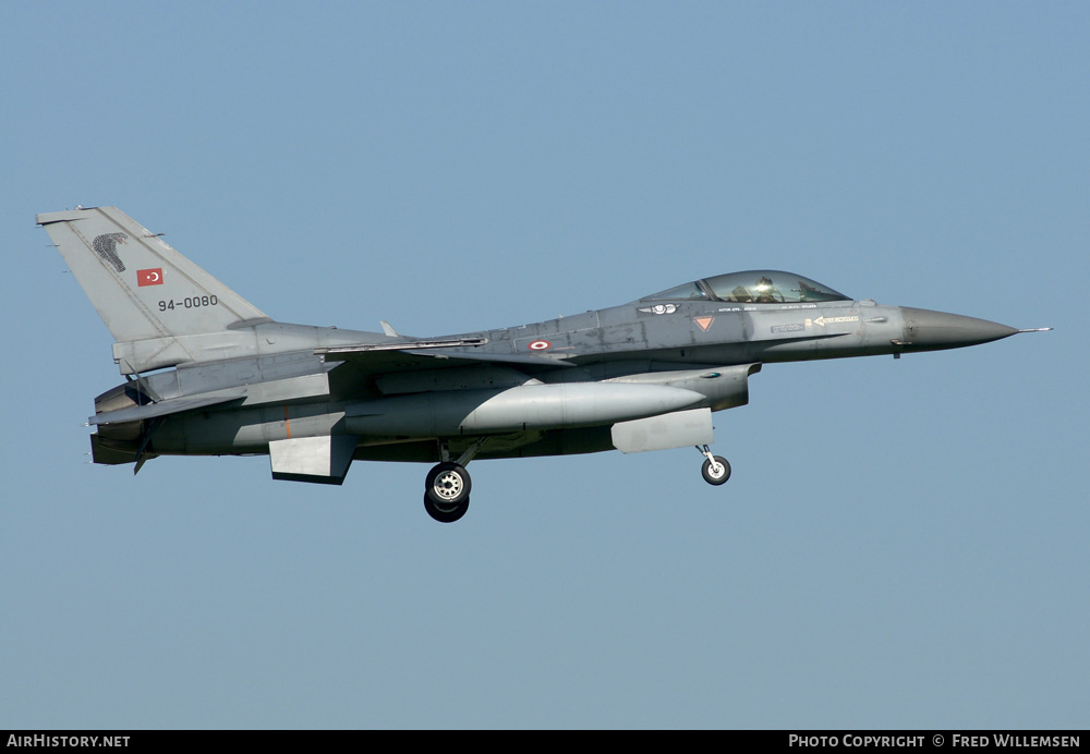 Aircraft Photo of 94-0080 | Lockheed Martin F-16CJ Fighting Falcon | Turkey - Air Force | AirHistory.net #173936