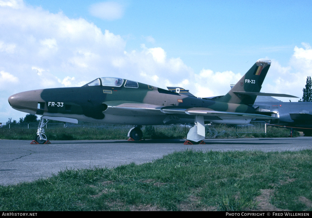 Aircraft Photo of FR-33 | Republic RF-84F Thunderflash | Belgium - Air Force | AirHistory.net #173950