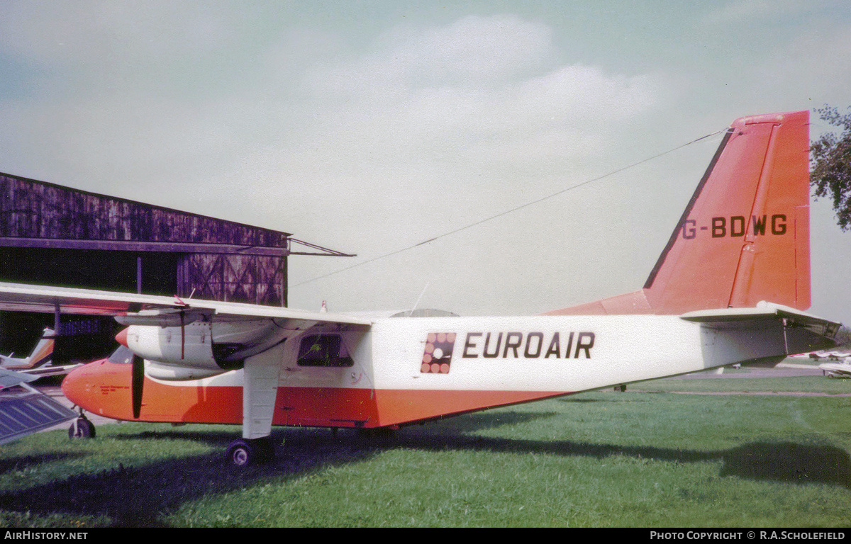 Aircraft Photo of G-BDWG | Britten-Norman BN-2A-26 Islander | Euroair | AirHistory.net #174007