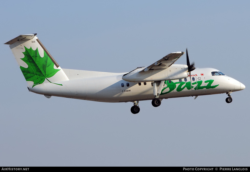 Aircraft Photo of C-FABW | De Havilland Canada DHC-8-102 Dash 8 | Air Canada Jazz | AirHistory.net #174012