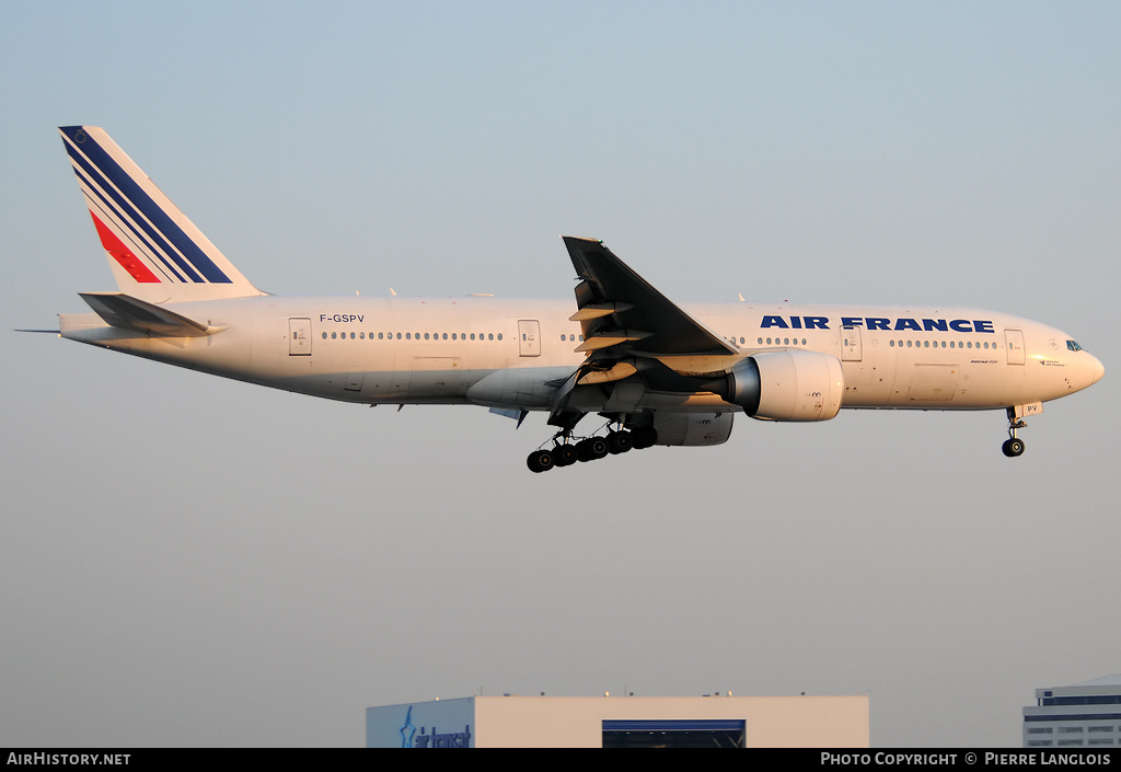 Aircraft Photo of F-GSPV | Boeing 777-228/ER | Air France | AirHistory.net #174026
