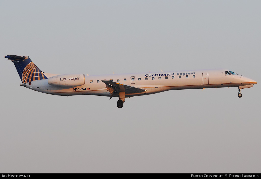 Aircraft Photo of N16963 | Embraer ERJ-145LR (EMB-145LR) | Continental Express | AirHistory.net #174034