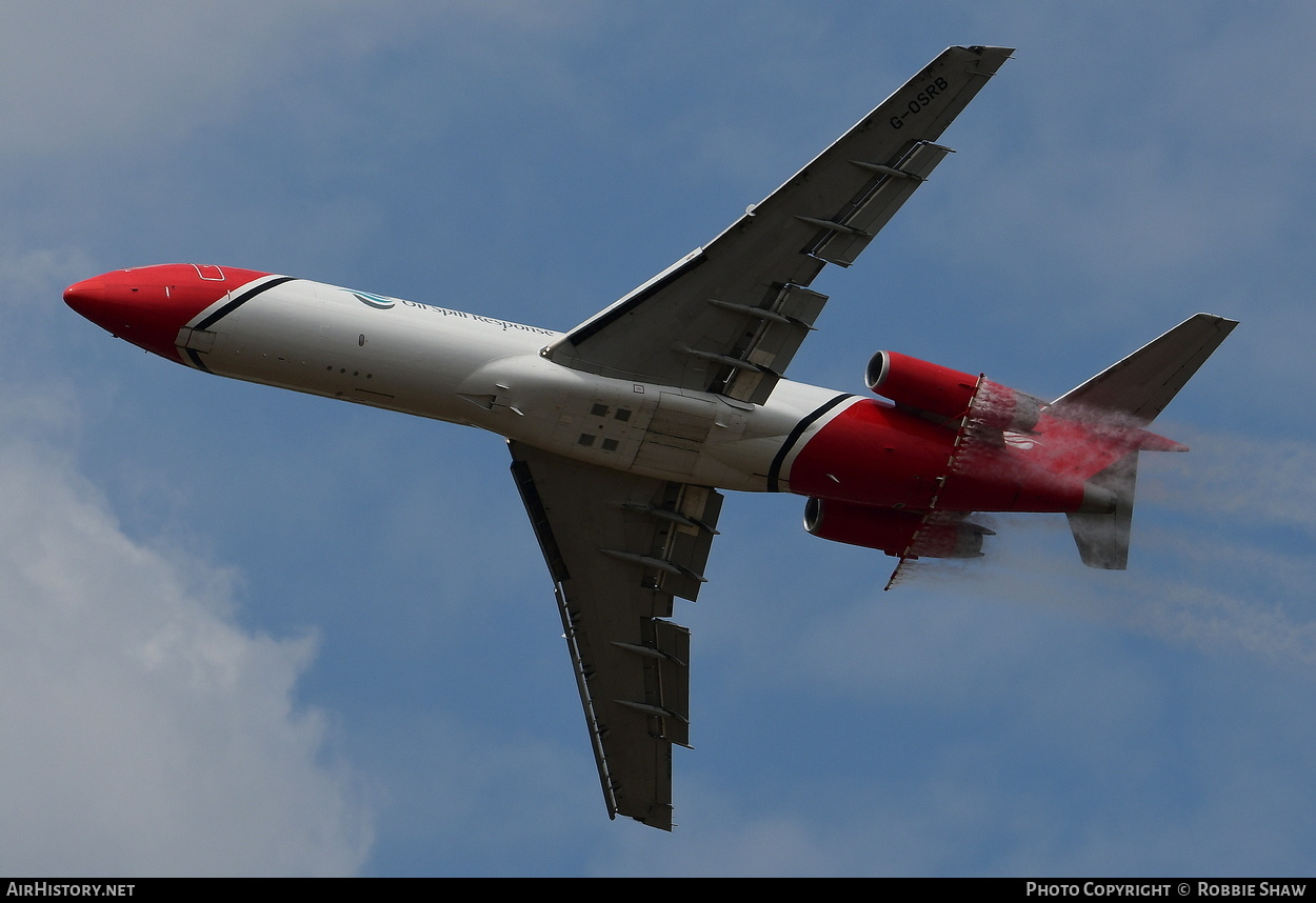 Aircraft Photo of G-OSRB | Boeing 727-2S2F/Adv(RE) Super 27 | Oil Spill Response | AirHistory.net #174048