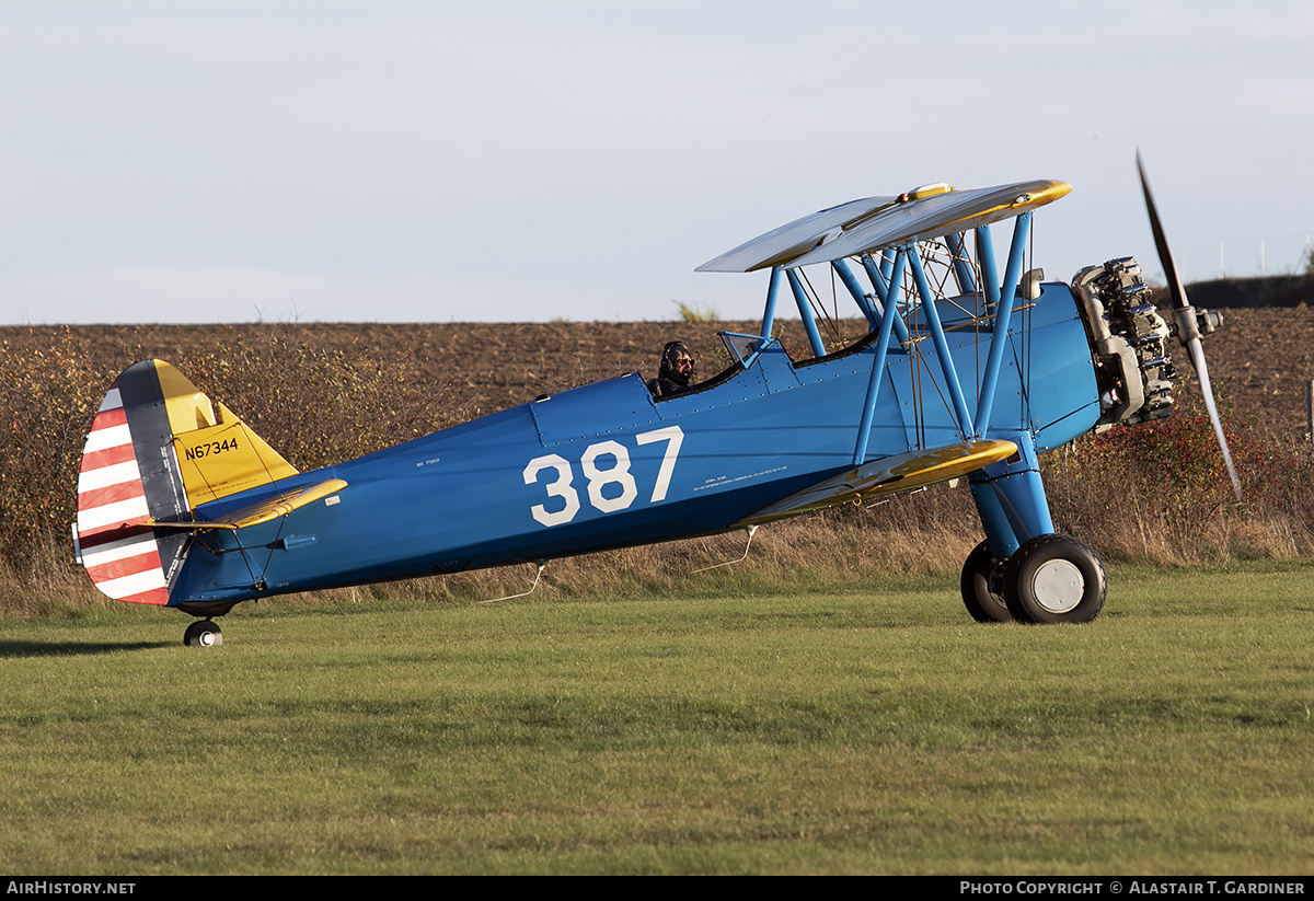 Aircraft Photo of N67344 / 387 | Stearman N2S-3 Kaydet (B75N1) | USA - Air Force | AirHistory.net #174050