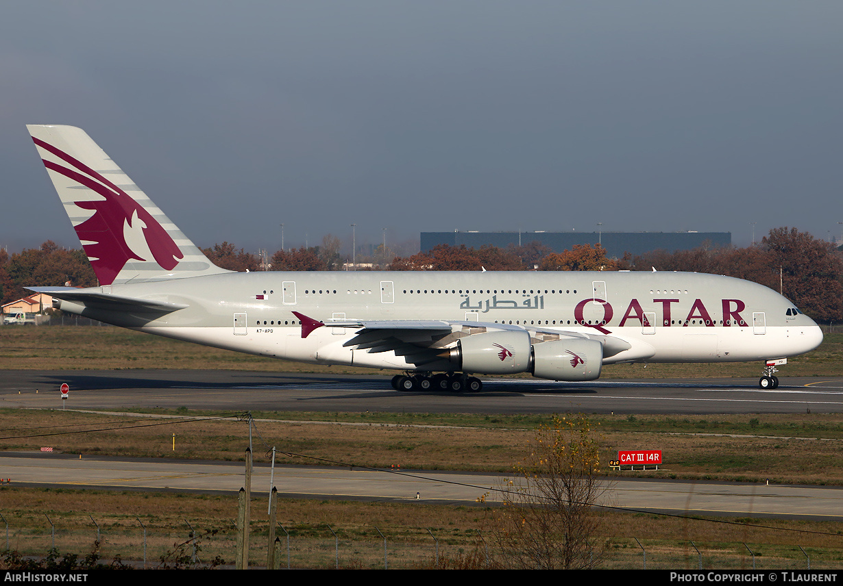 Aircraft Photo of A7-APD | Airbus A380-861 | Qatar Airways | AirHistory.net #174069