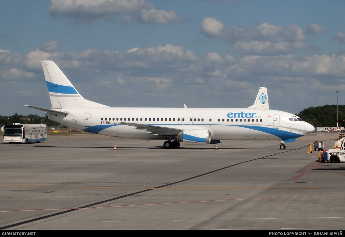 Aircraft Photo of SP-ENC | Boeing 737-4Q8 | Enter Air | AirHistory.net #174104