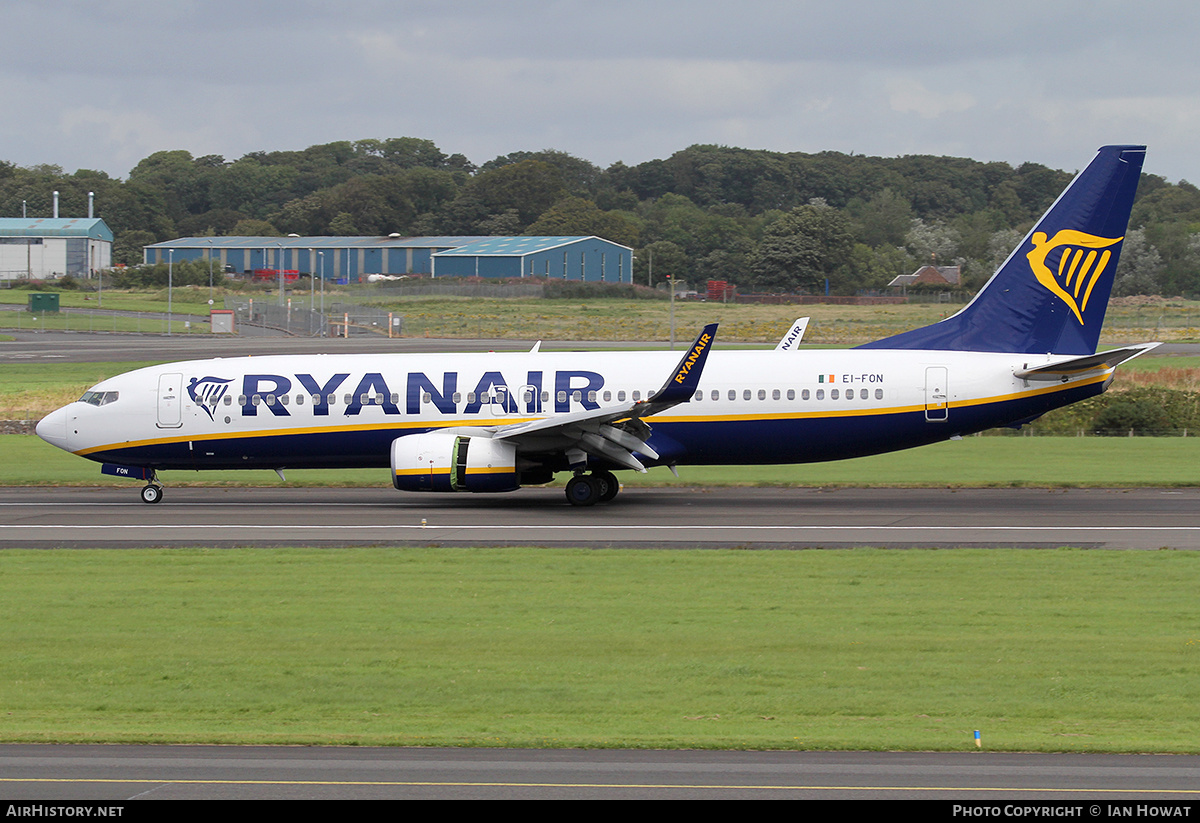 Aircraft Photo of EI-FON | Boeing 737-8AS | Ryanair | AirHistory.net #174106