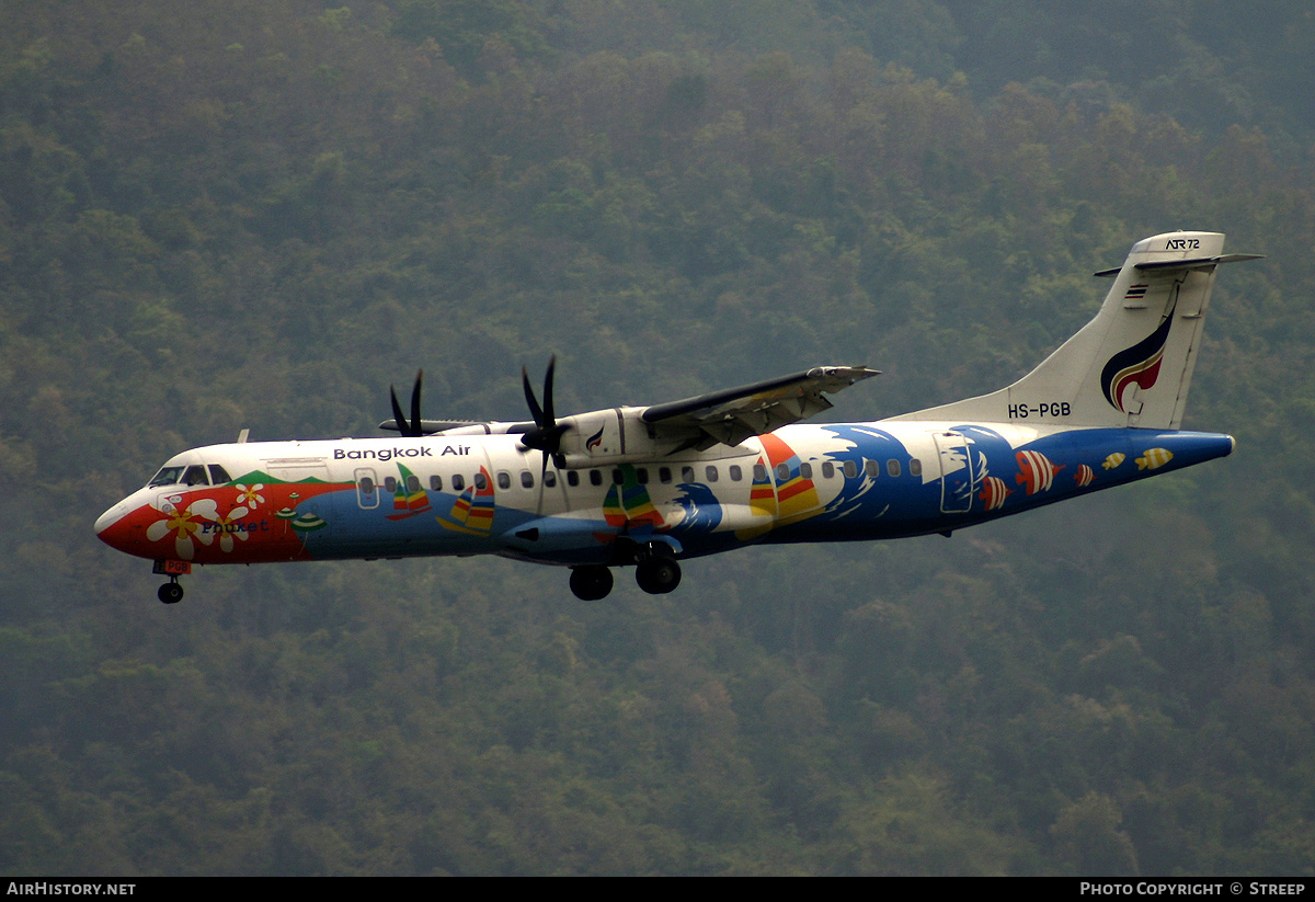 Aircraft Photo of HS-PGB | ATR ATR-72-500 (ATR-72-212A) | Bangkok Airways | AirHistory.net #174169