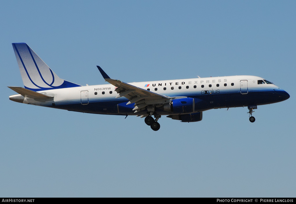 Aircraft Photo of N863RW | Embraer 170SE (ERJ-170-100SE) | United Express | AirHistory.net #174172