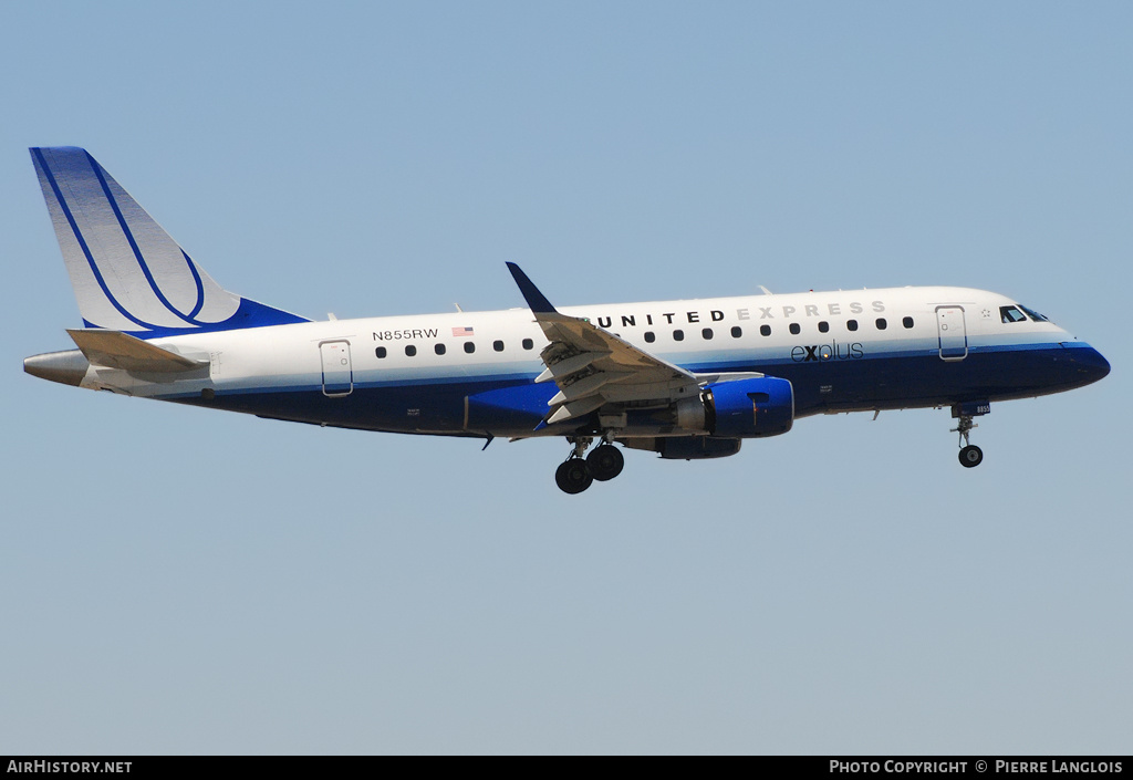 Aircraft Photo of N855RW | Embraer 170SE (ERJ-170-100SE) | United Express | AirHistory.net #174176