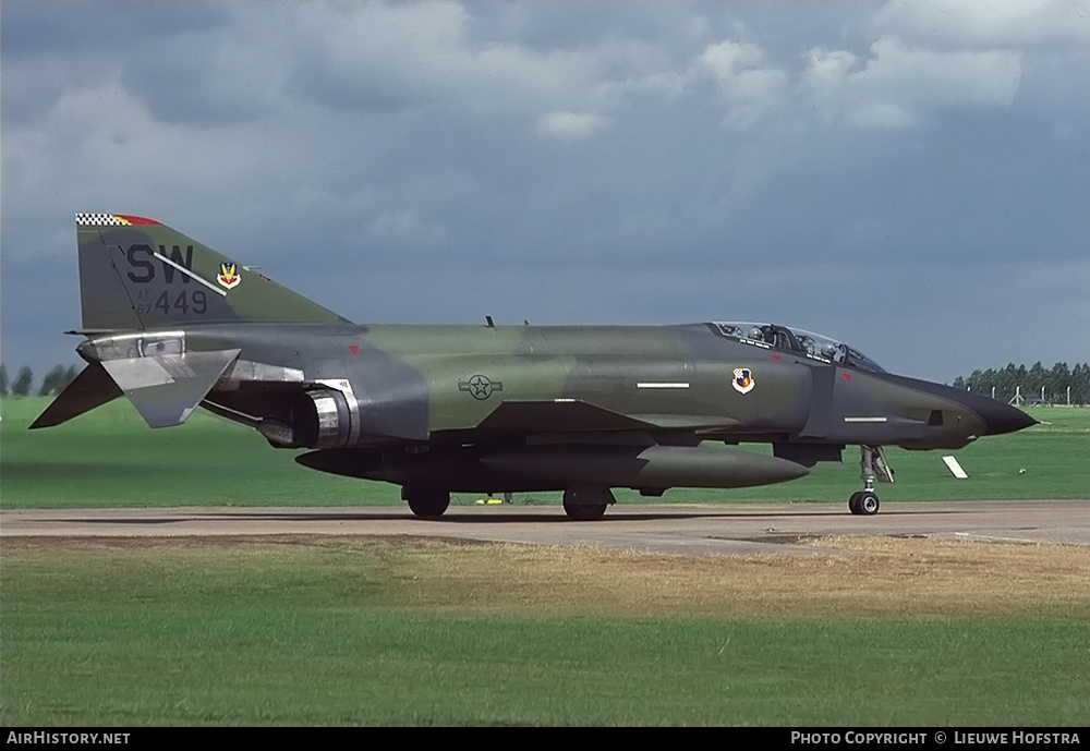 Aircraft Photo of 67-0449 / AF67-449 | McDonnell Douglas RF-4C Phantom II | USA - Air Force | AirHistory.net #174183