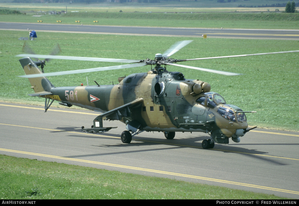Aircraft Photo of 581 | Mil Mi-24D | Hungary - Air Force | AirHistory.net #174256