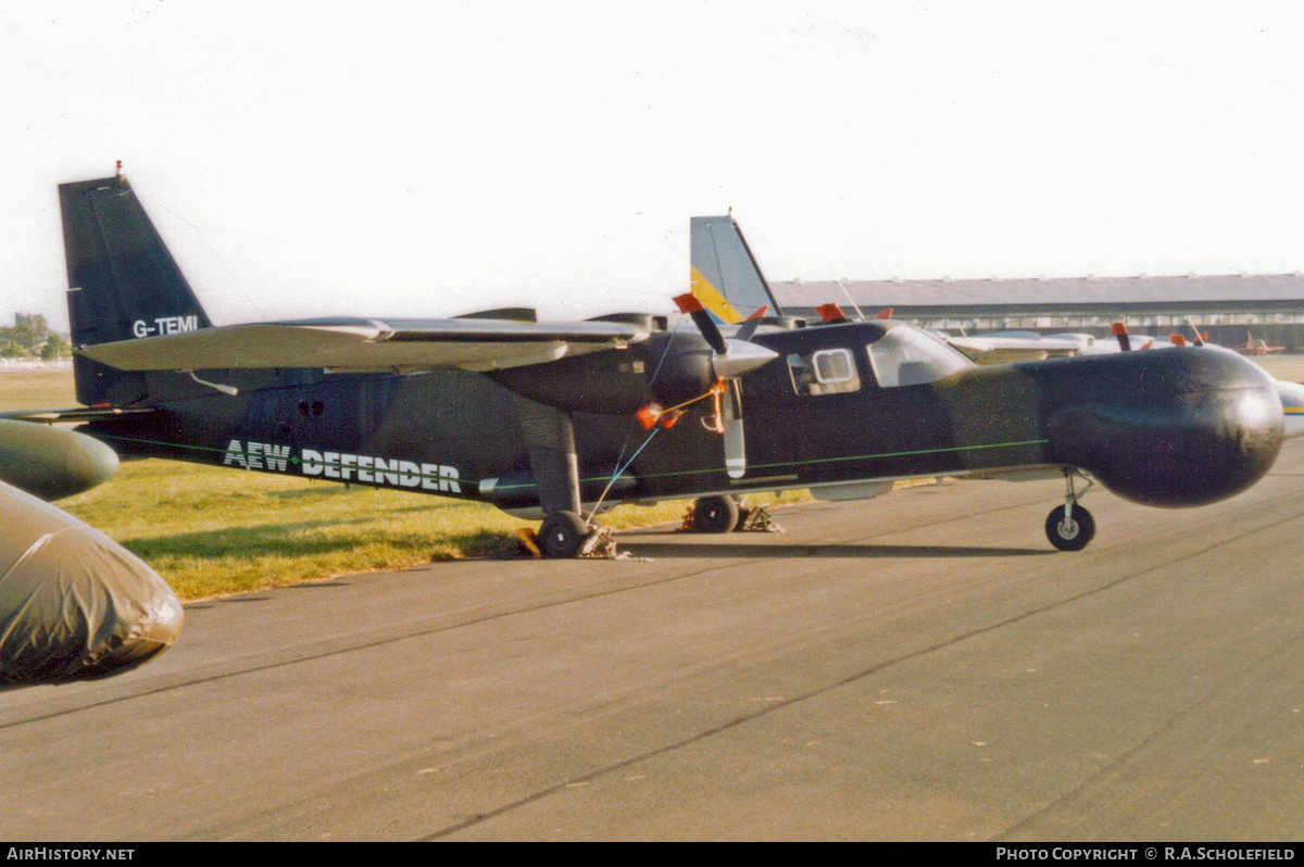 Aircraft Photo of G-TEMI | Britten-Norman BN-2T AEW Defender | Britten-Norman | AirHistory.net #174360
