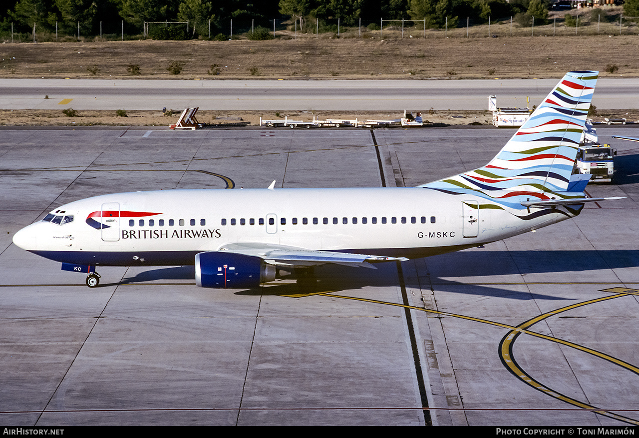 Aircraft Photo of G-MSKC | Boeing 737-5L9 | British Airways | AirHistory.net #174392