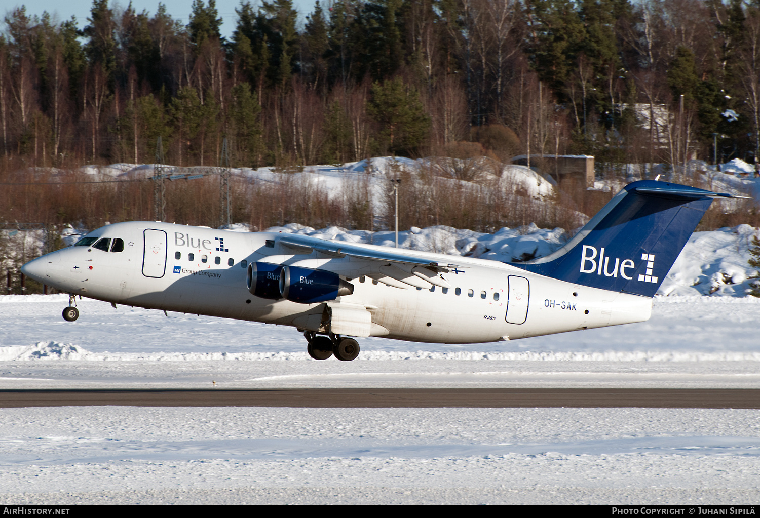 Aircraft Photo of OH-SAK | BAE Systems Avro 146-RJ85 | Blue1 | AirHistory.net #174447