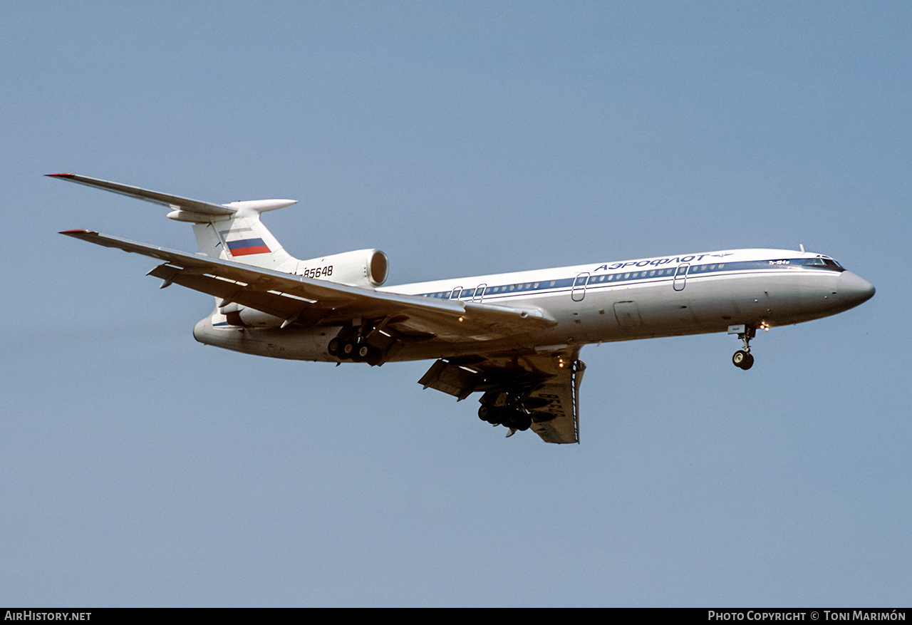 Aircraft Photo of RA-85648 | Tupolev Tu-154M | Aeroflot | AirHistory.net #174477