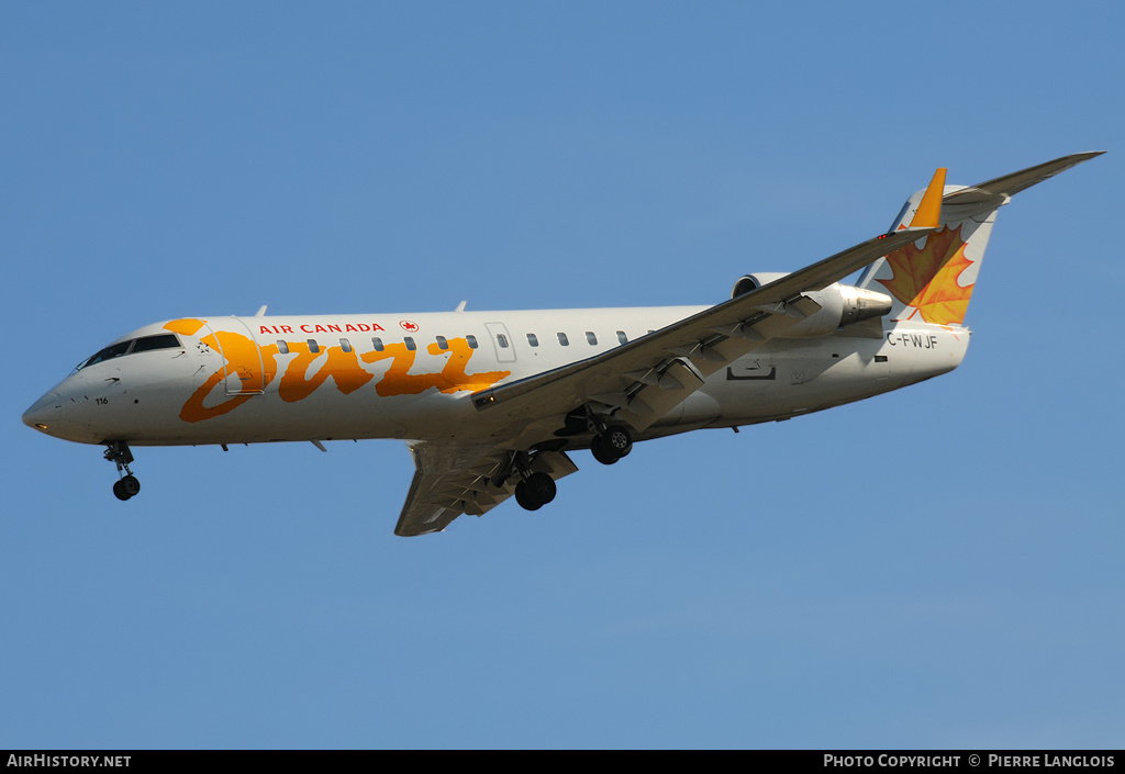 Aircraft Photo of C-FWJF | Canadair CRJ-100ER (CL-600-2B19) | Air Canada Jazz | AirHistory.net #174489