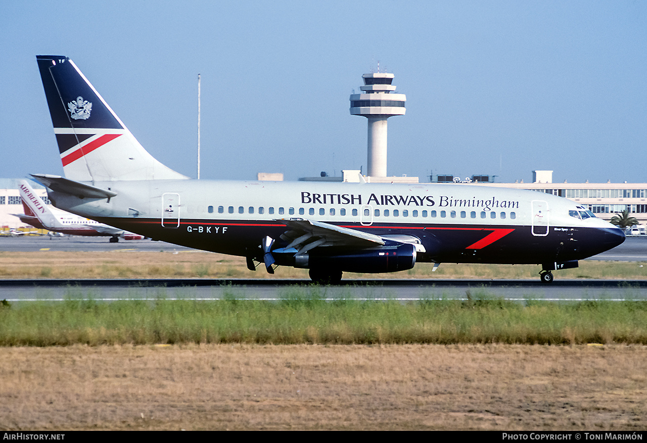 Aircraft Photo of G-BKYF | Boeing 737-236/Adv | British Airways Birmingham | AirHistory.net #174513