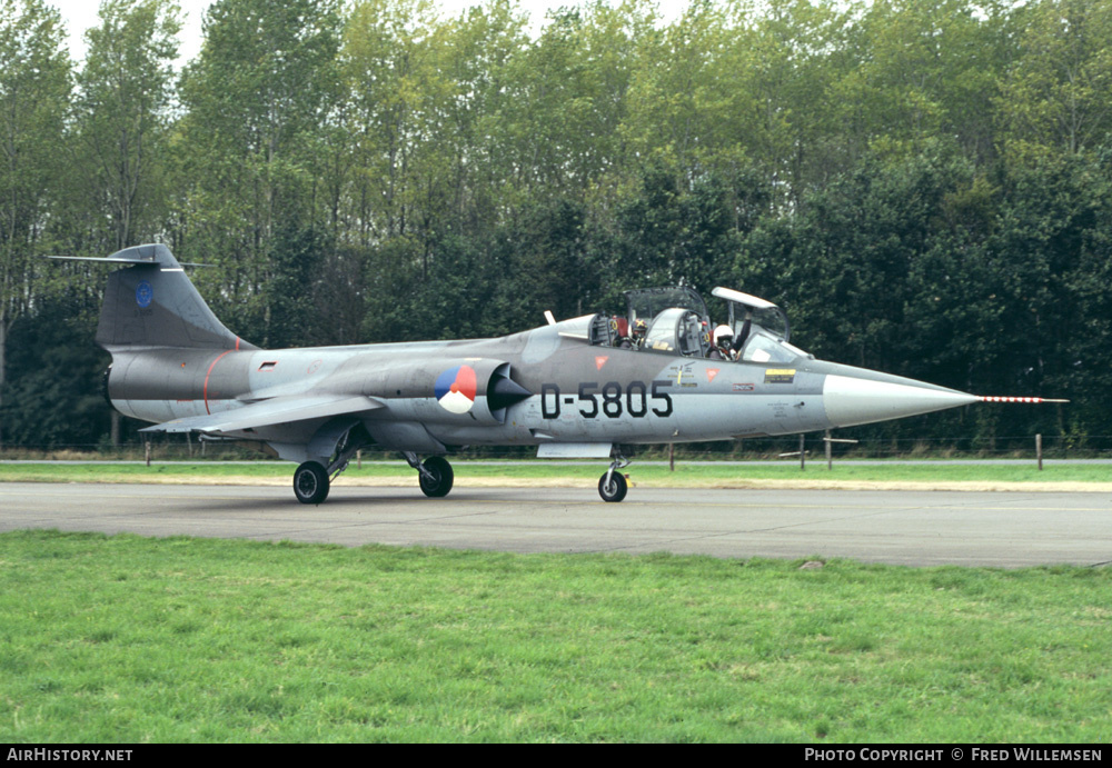 Aircraft Photo of D-5805 | Lockheed TF-104G Starfighter | Netherlands - Air Force | AirHistory.net #174539