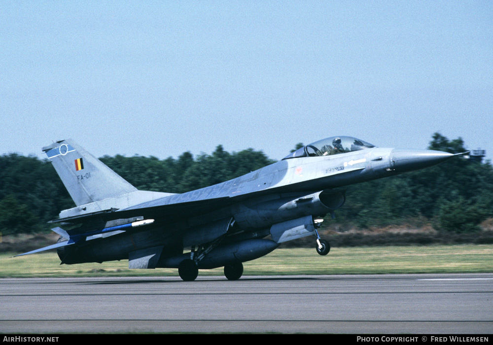 Aircraft Photo of FA-01 | General Dynamics F-16A Fighting Falcon | Belgium - Air Force | AirHistory.net #174622