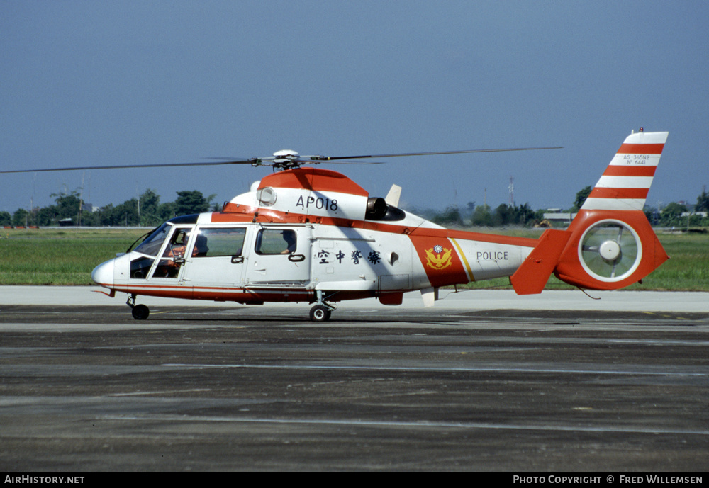Aircraft Photo of AP018 | Eurocopter AS-365N-3 Dauphin 2 | Taiwan - Police | AirHistory.net #174647