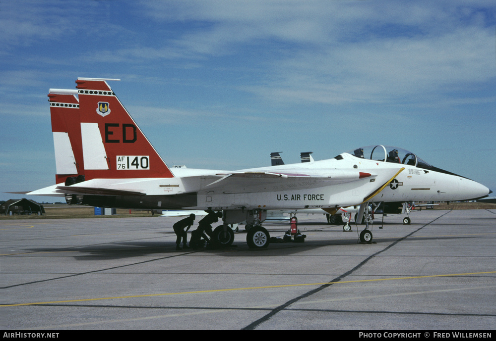 Aircraft Photo of 76-0140 / AF76-140 | McDonnell Douglas F-15B Eagle | USA - Air Force | AirHistory.net #174652
