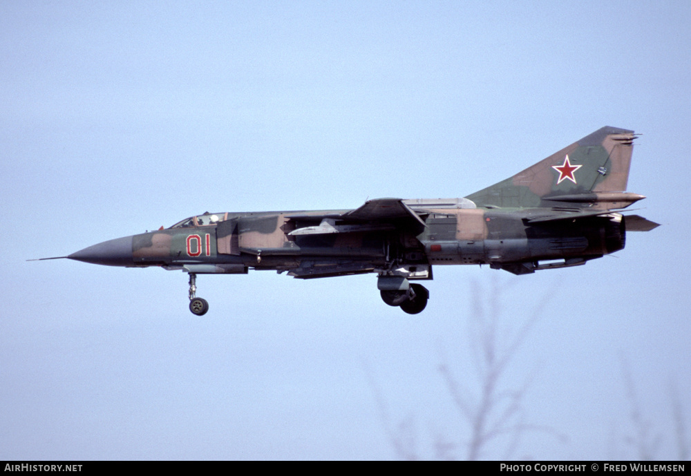 Aircraft Photo of 01 red | Mikoyan-Gurevich MiG-23MLD | Russia - Air Force | AirHistory.net #174689