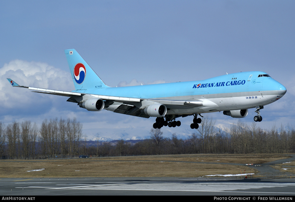 Aircraft Photo of HL7403 | Boeing 747-4B5F/SCD | Korean Air Cargo | AirHistory.net #174691
