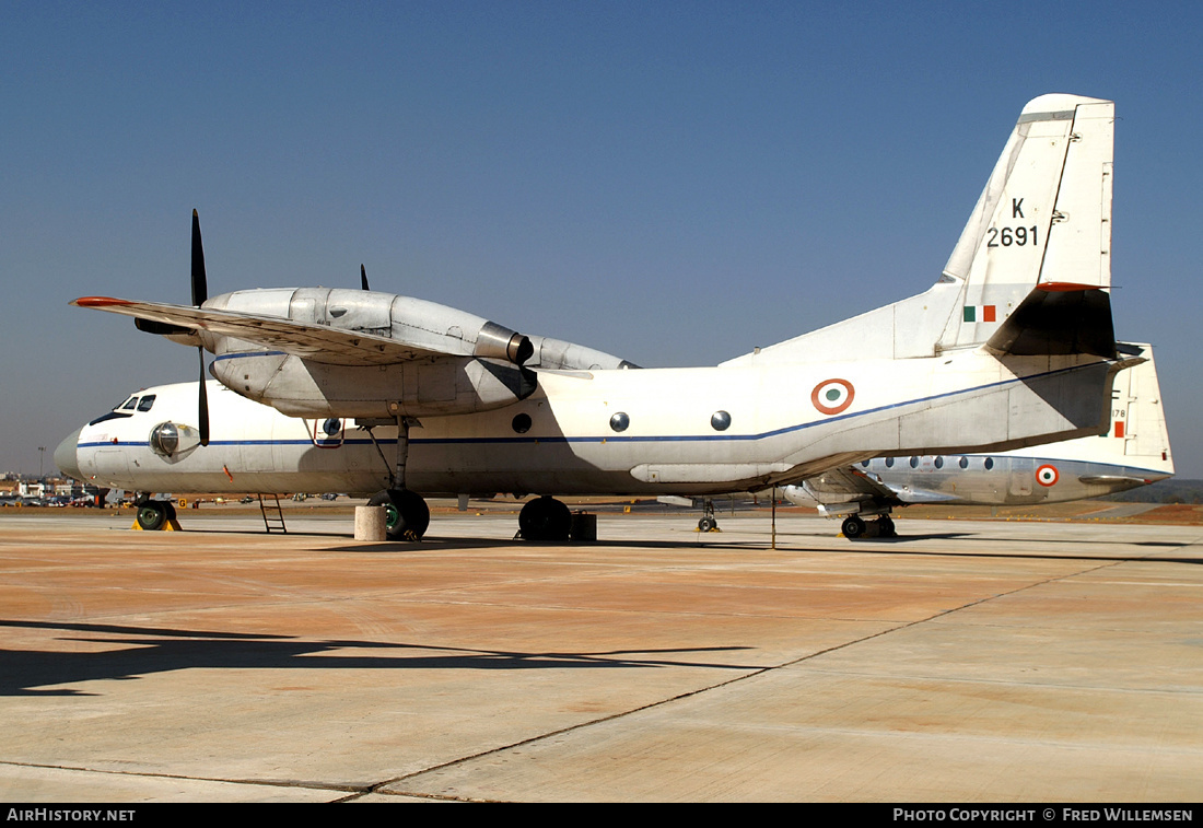 Aircraft Photo of K2691 | Antonov An-32 | India - Air Force | AirHistory.net #174722