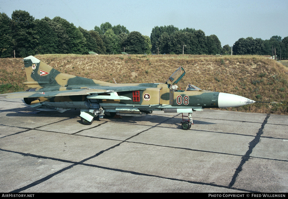 Aircraft Photo of 08 | Mikoyan-Gurevich MiG-23MF | Hungary - Air Force | AirHistory.net #174743