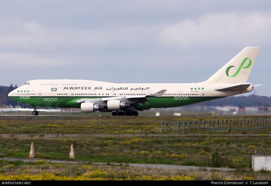 Aircraft Photo of HZ-AWA1 | Boeing 747-4H6 | Alwafeer Air | AirHistory.net #174768