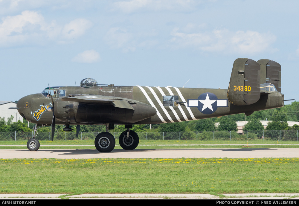 Aircraft Photo of N5548N / 34380 | North American B-25H Mitchell | USA - Air Force | AirHistory.net #174841